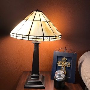 Tiffany Mission 2 Light Table Lamp